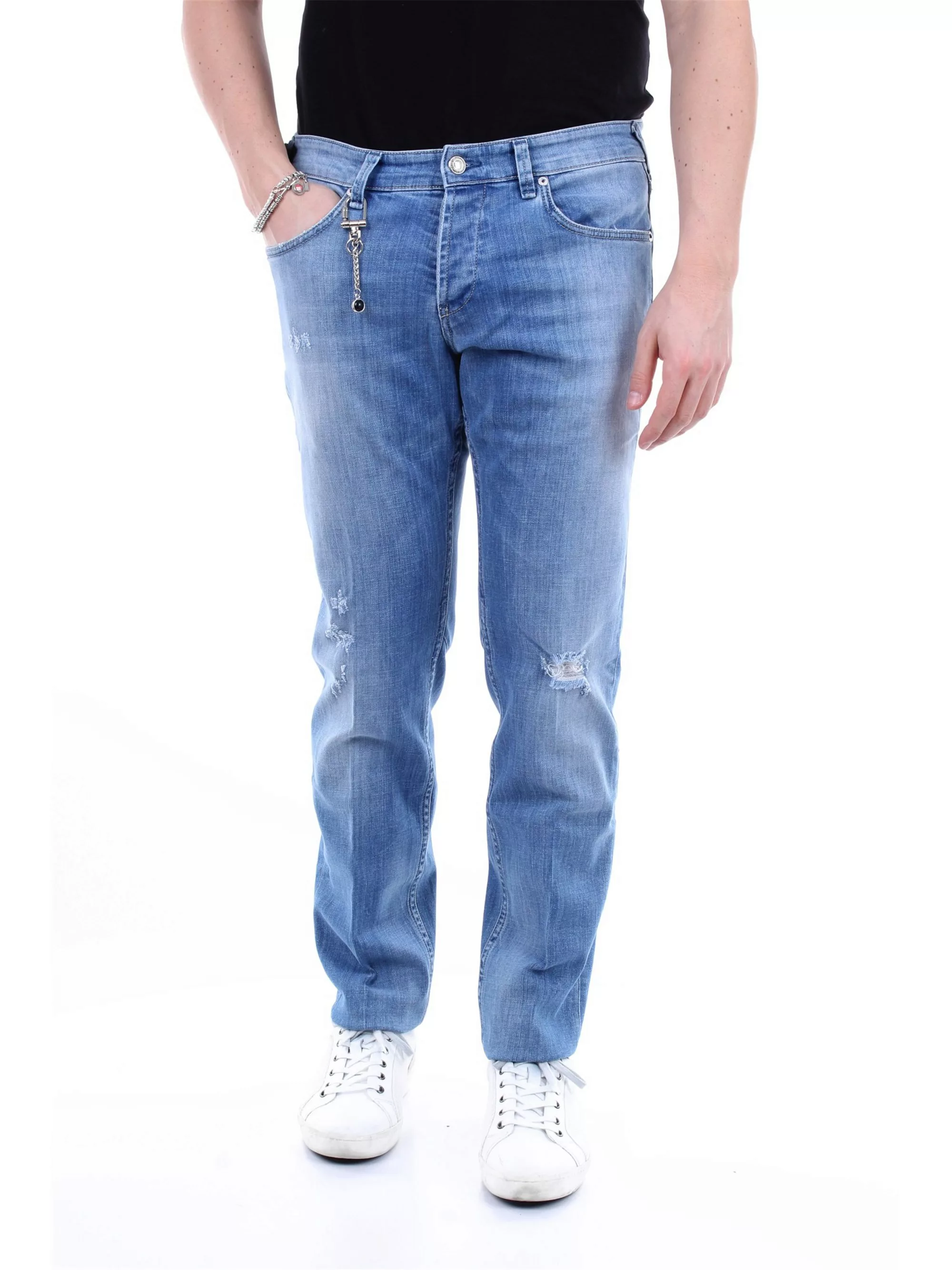 C PLUS regelmäßig Herren Leichte Jeans Elasthan Baumwolle günstig online kaufen