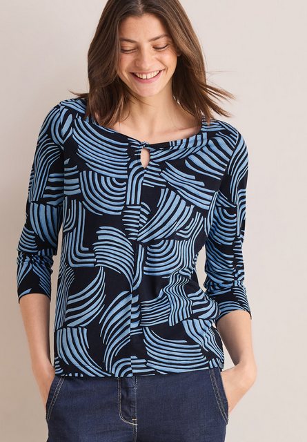 Cecil 3/4-Arm-Shirt 3/4 Shirt mit Knotendetail (1-tlg) günstig online kaufen