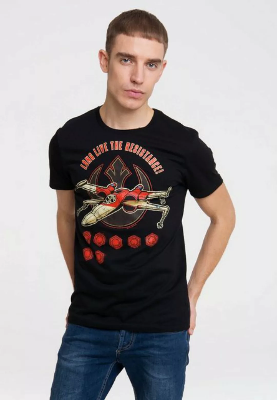 LOGOSHIRT T-Shirt "Star Wars - Long Live The Resistance", mit tollem Star W günstig online kaufen