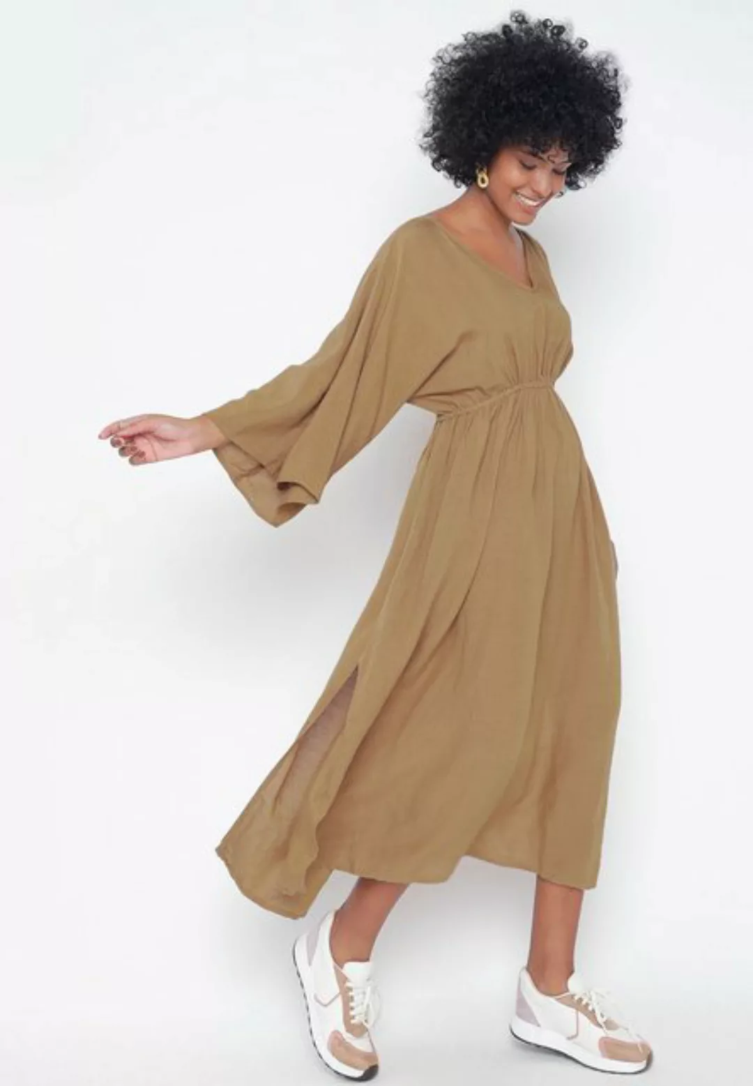 YC Fashion & Style Sommerkleid Elegantes Sommerkleid - 100% Leinen in Unifa günstig online kaufen