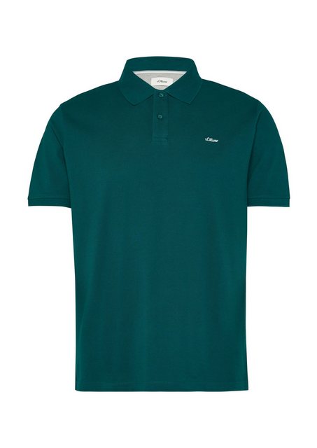 s.Oliver Kurzarmshirt Poloshirt aus Baumwollpiqué Stickerei günstig online kaufen