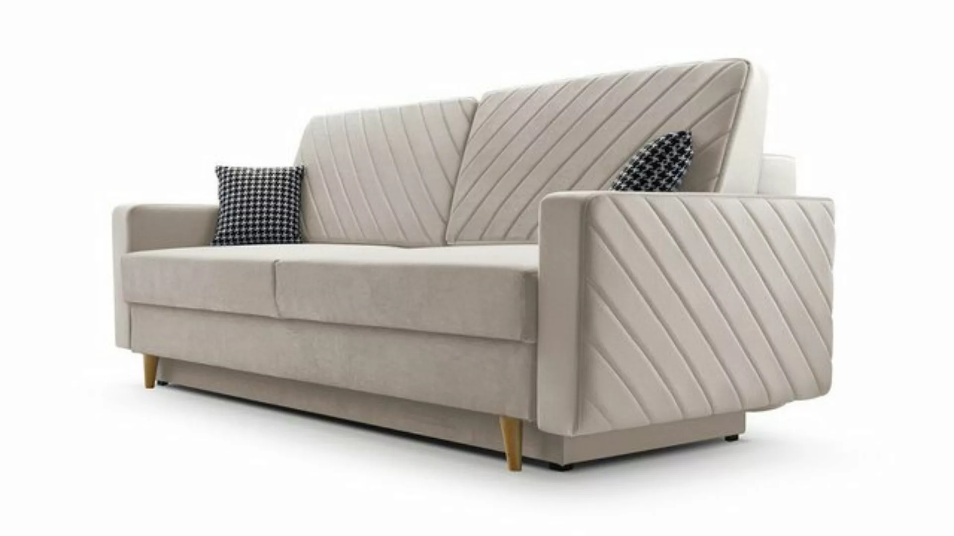 MOEBLO Schlafsofa CALIFORNIA, Sofa aus Samtstoff Couch für Wohnzimmer Sofag günstig online kaufen