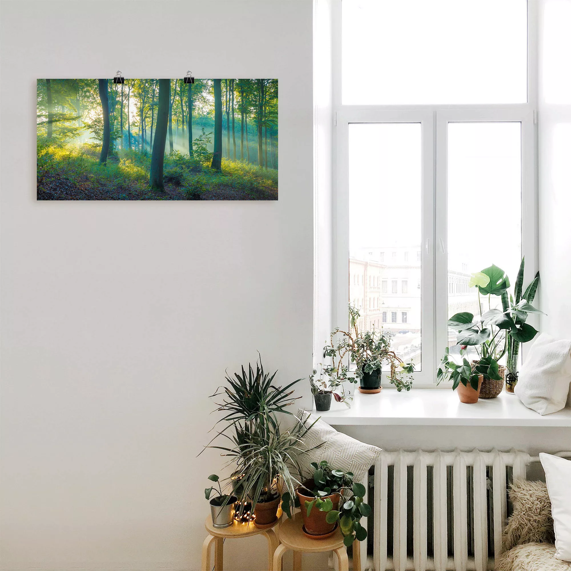 Artland Wandbild "Wald Panorama", Waldbilder, (1 St.), als Alubild, Outdoor günstig online kaufen