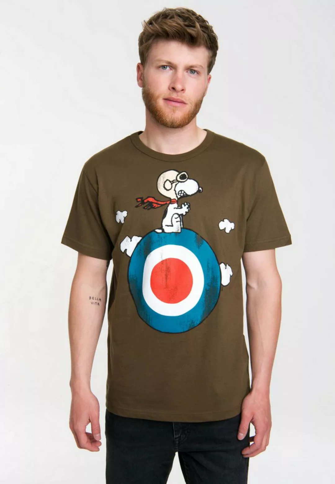 LOGOSHIRT T-Shirt Peanuts - Snoopy Pilot mit lizenziertem Print günstig online kaufen