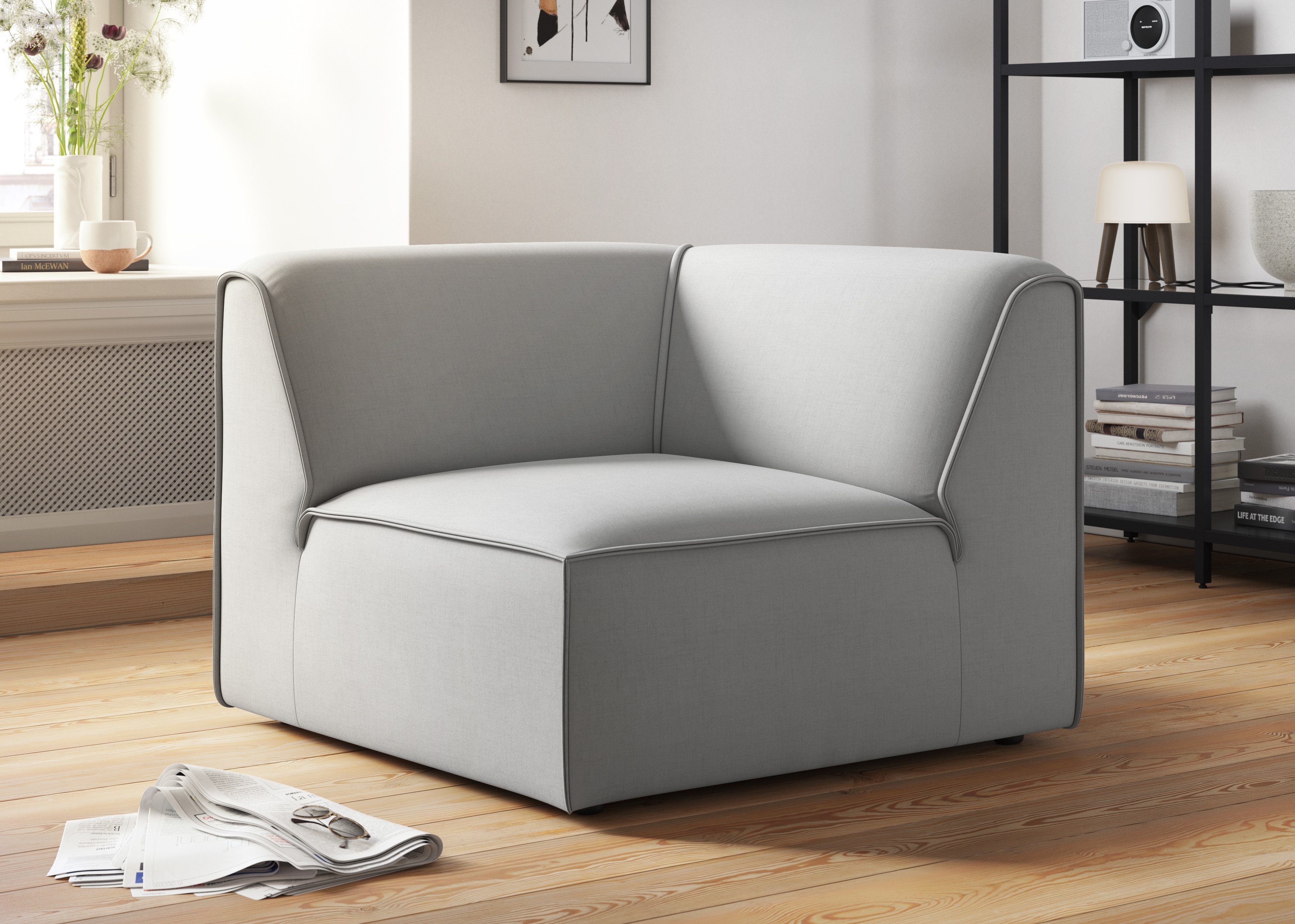 RAUM.ID Sofa-Eckelement Merid, Sofaelement, Maße B/T/H: günstig online kaufen