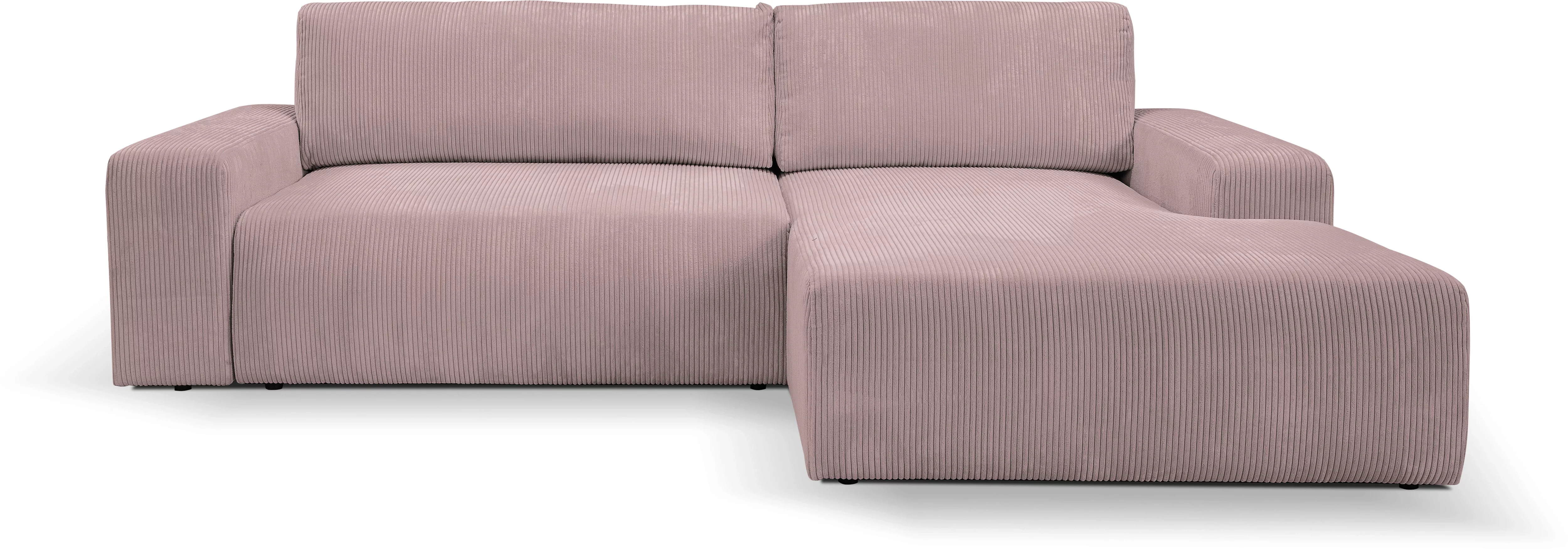 WERK2 Ecksofa "Rotterdam-L, kuschelweicher Cord oder Breitcord, L-Form, Bre günstig online kaufen