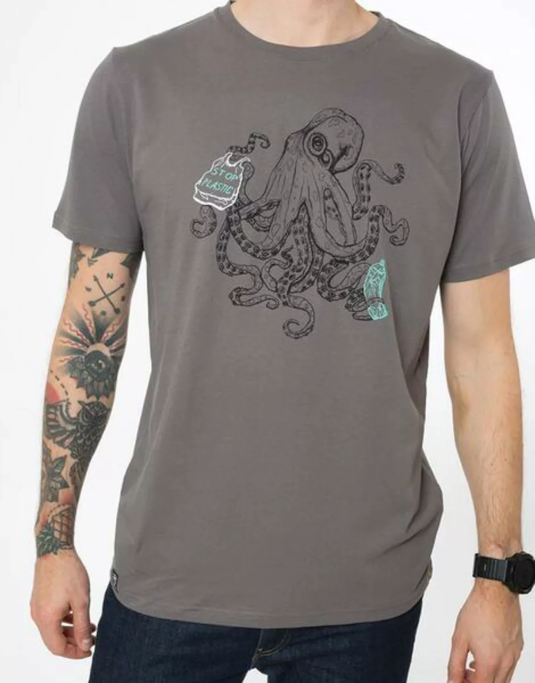 Bio T-shirt "Octopus Stone " günstig online kaufen