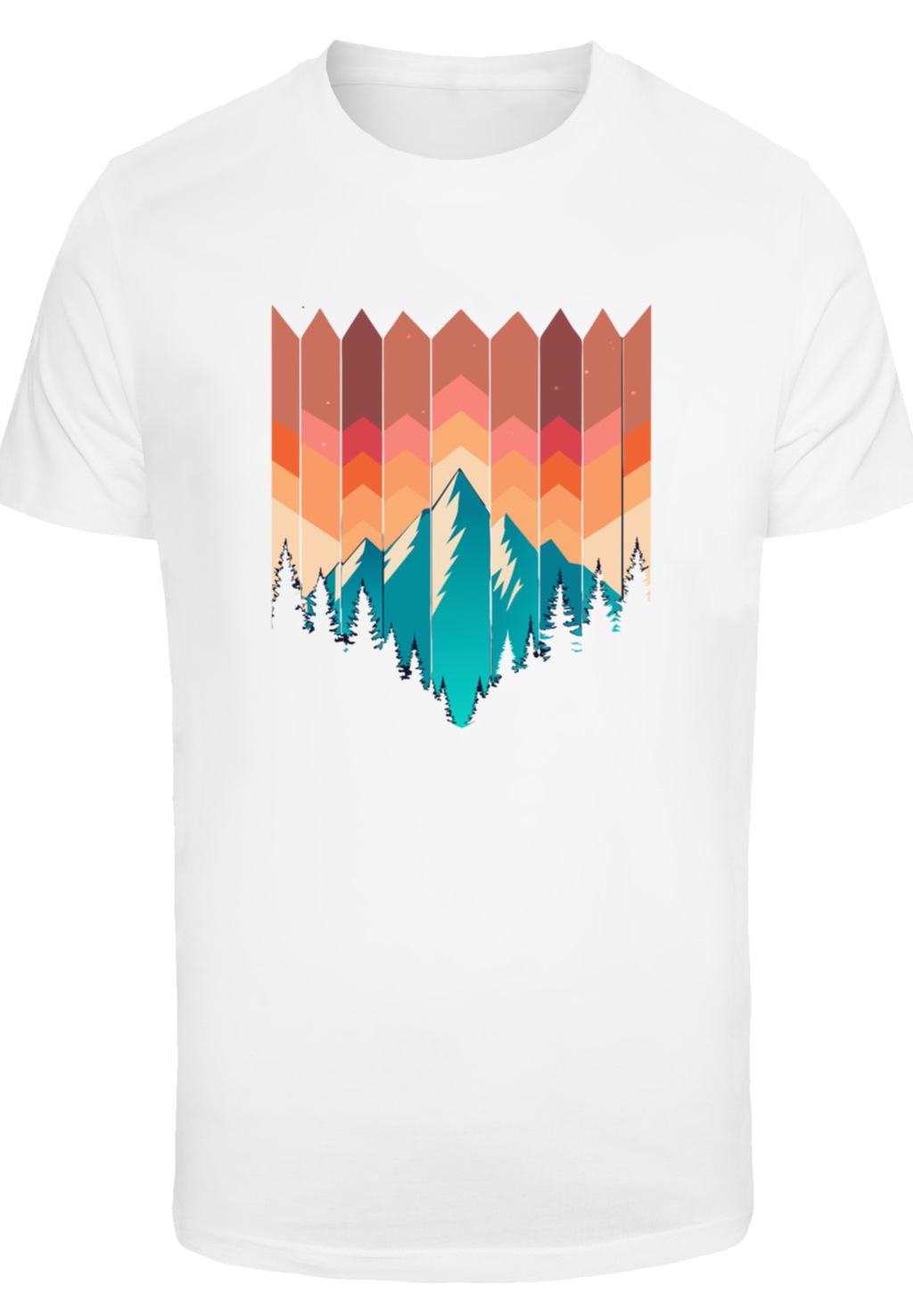 F4NT4STIC T-Shirt "Berg Sonnenuntergang Geometrisch", Premium Qualität günstig online kaufen