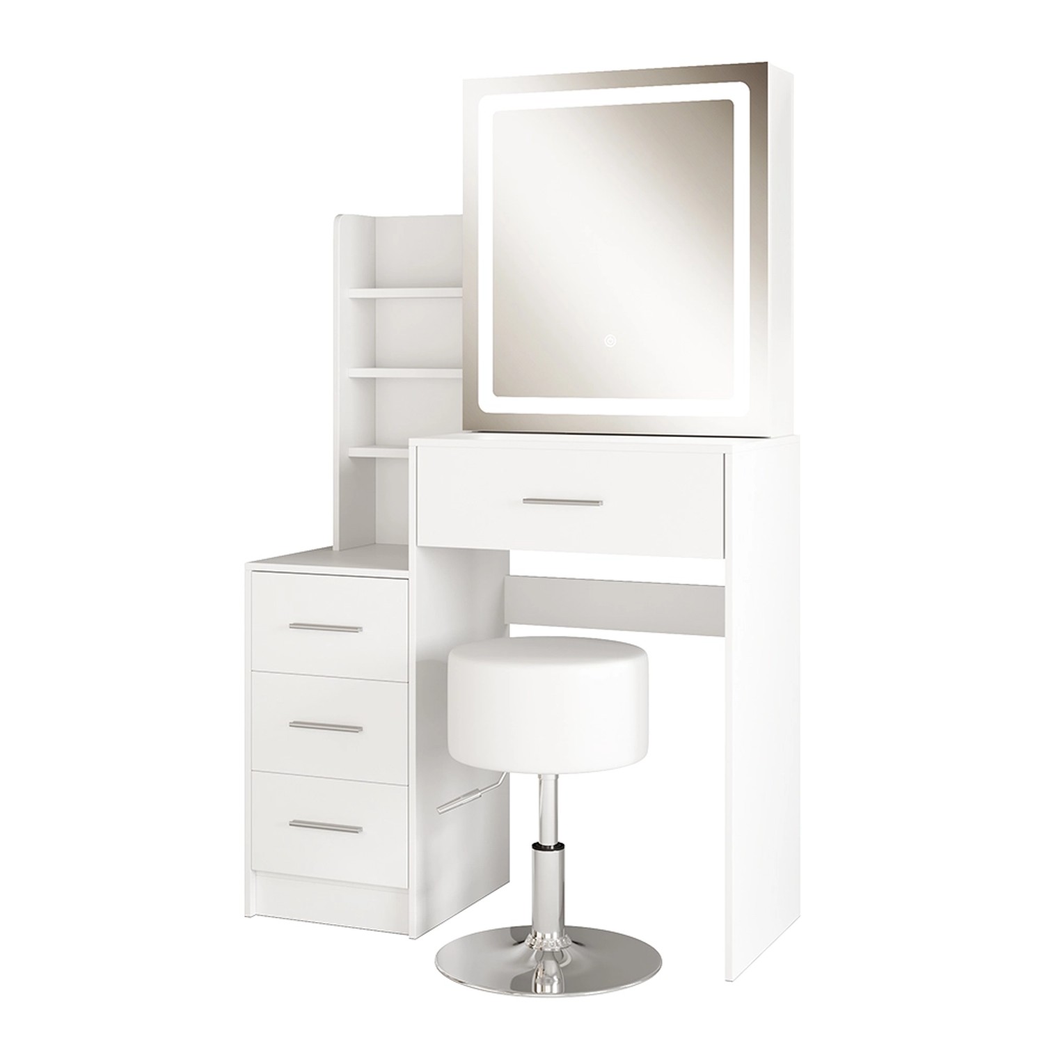 Vicco Schminktisch Lisca, Weiß, 80 cm günstig online kaufen