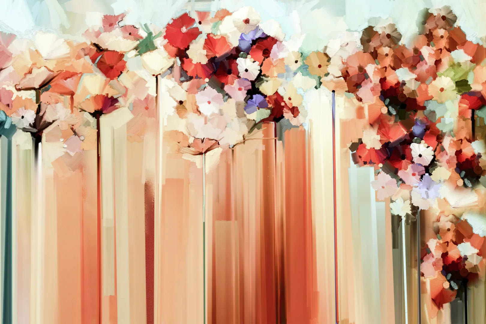 queence Leinwandbild "Die Blüten" günstig online kaufen