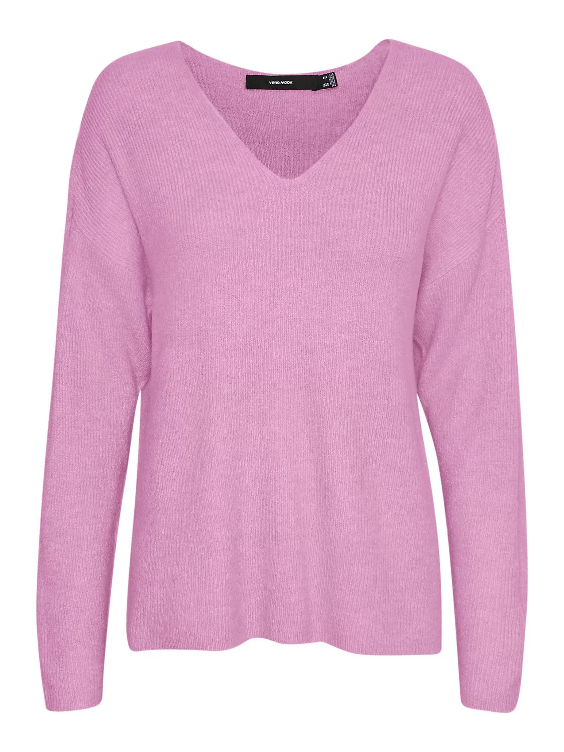 Vero Moda Damen Strickpullover VMCREWLEFILE LS V-NECK günstig online kaufen