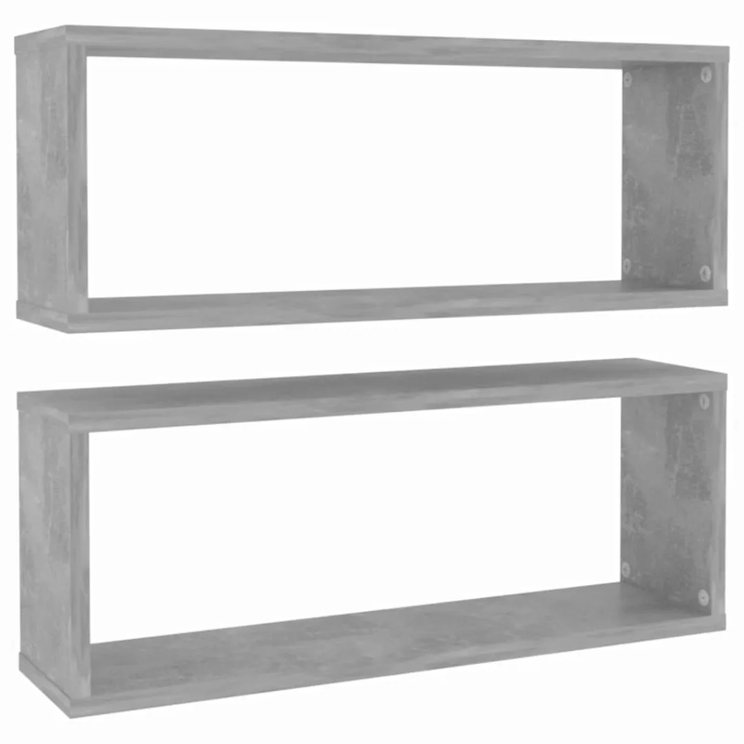 Würfelregale 2 Stk. Betongrau 60x15x23 Cm Spanplatte günstig online kaufen