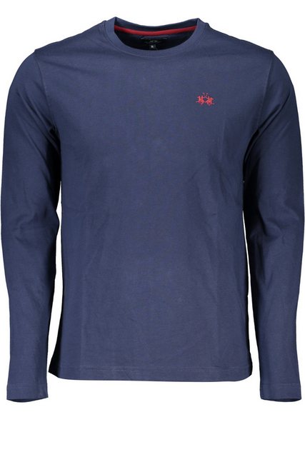 La Martina T-Shirt Herren Langarmshirt Blau: Regular Fit mit günstig online kaufen