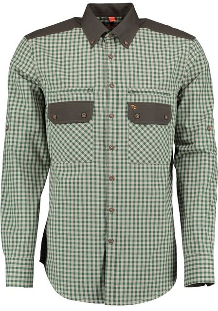 Tom Collins Outdoorhemd Fugur Herren Langarm Jagdhemd mit Kontrastverarbeit günstig online kaufen
