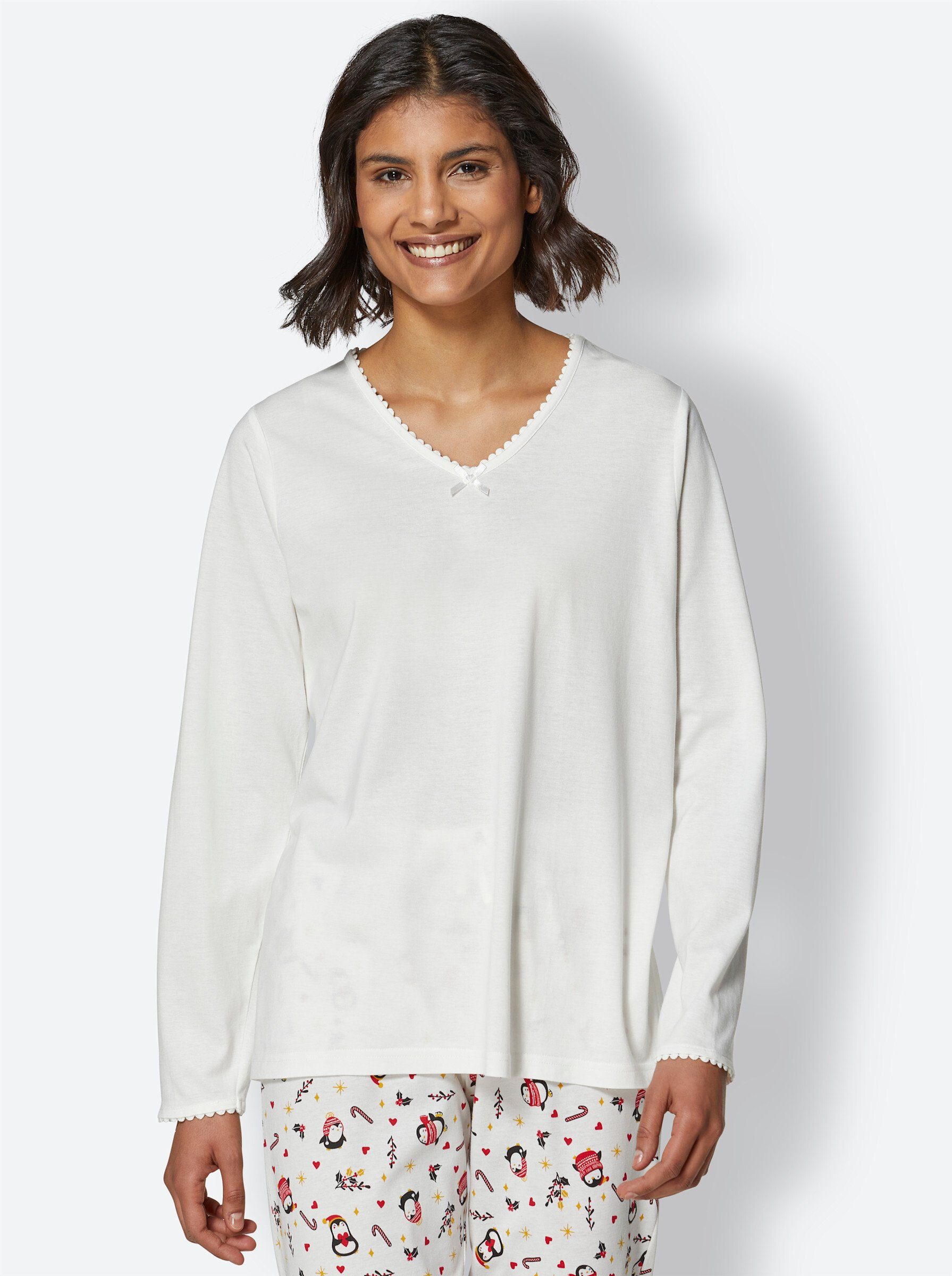 wäschepur Pyjamaoberteil "Schlafanzug-Shirt", (1 tlg.) günstig online kaufen