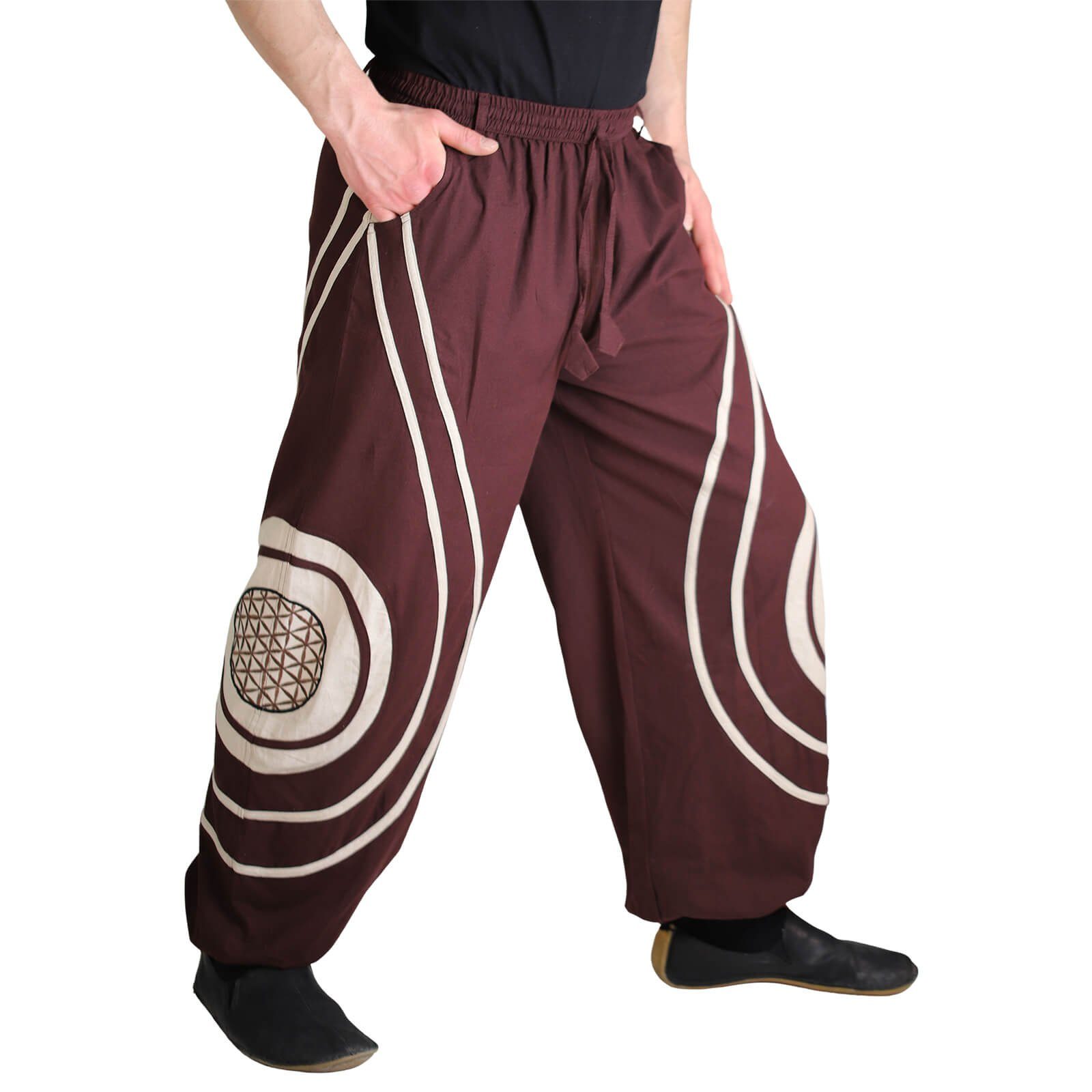 KUNST UND MAGIE Haremshose Hose Blume günstig online kaufen
