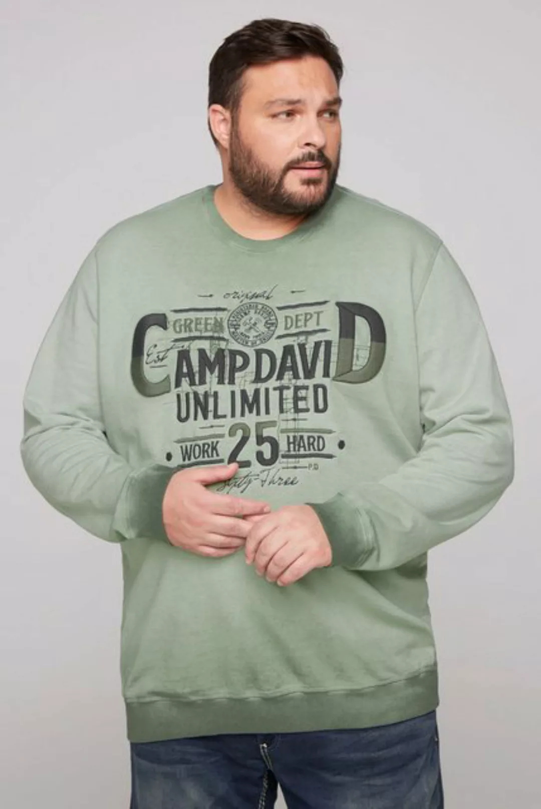 CAMP DAVID Sweater aus Baumwolle günstig online kaufen