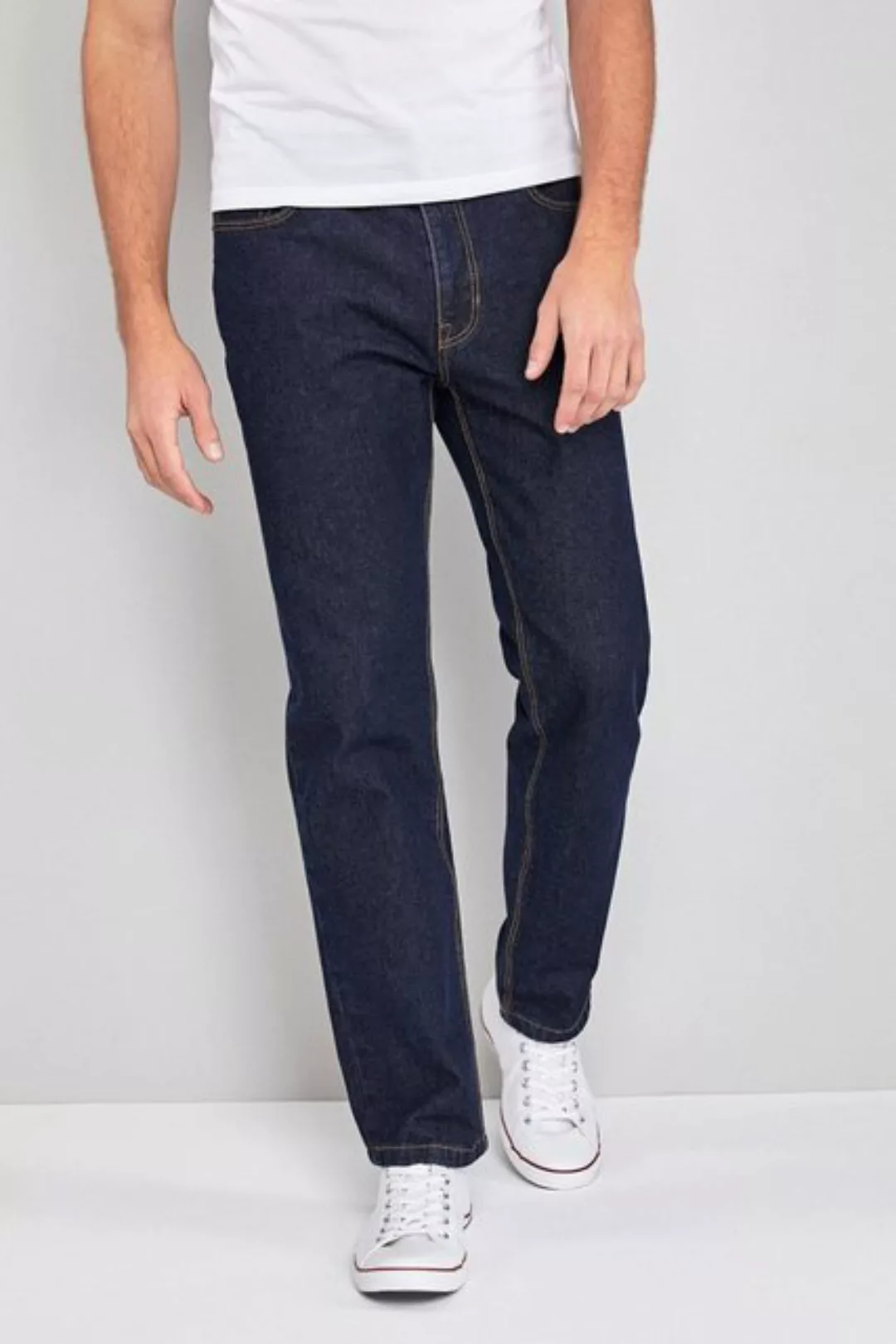 Next Straight-Jeans Authentische Straight Fit Jeans, 100 % Baumwolle (1-tlg günstig online kaufen