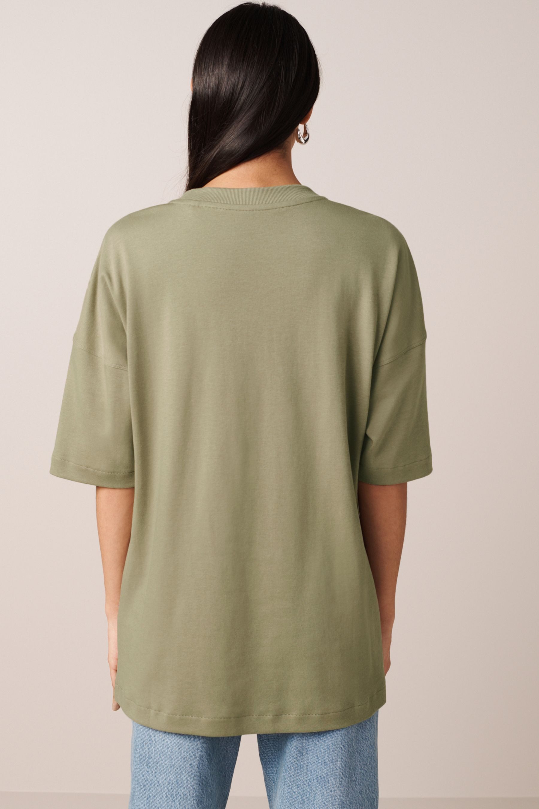 Next T-Shirt Langes Oversized Fit T-Shirt günstig online kaufen
