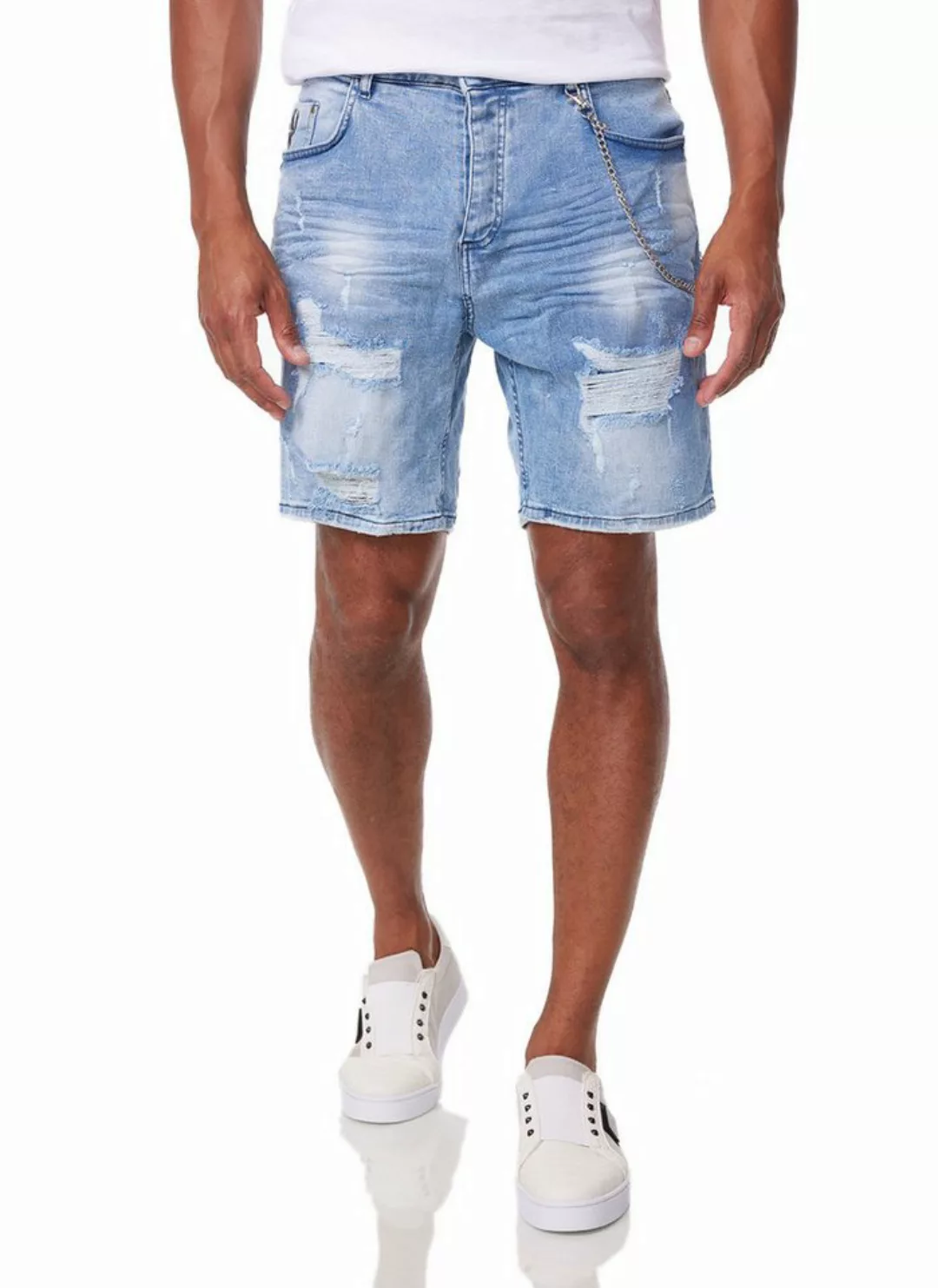 Denim House Jeansshorts Lässige Herren Jeansshort Denim Bermuda OVERSIZE-LO günstig online kaufen