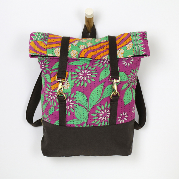 Upcycling Sari-rucksack Für Frauen Und Männer günstig online kaufen