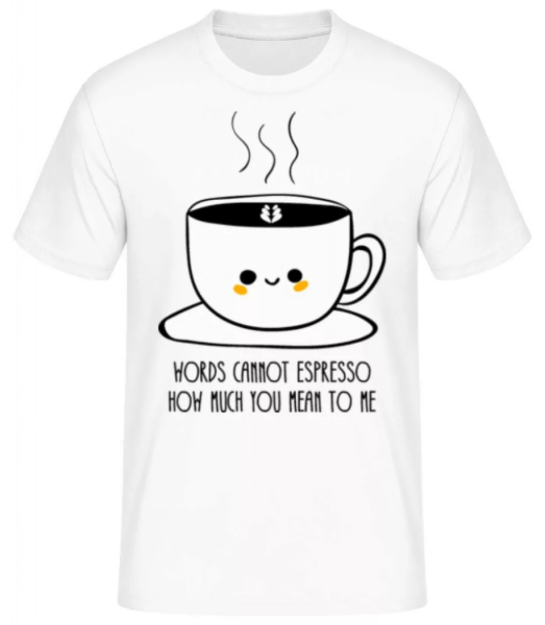 Words Connot Espresso · Männer Basic T-Shirt günstig online kaufen