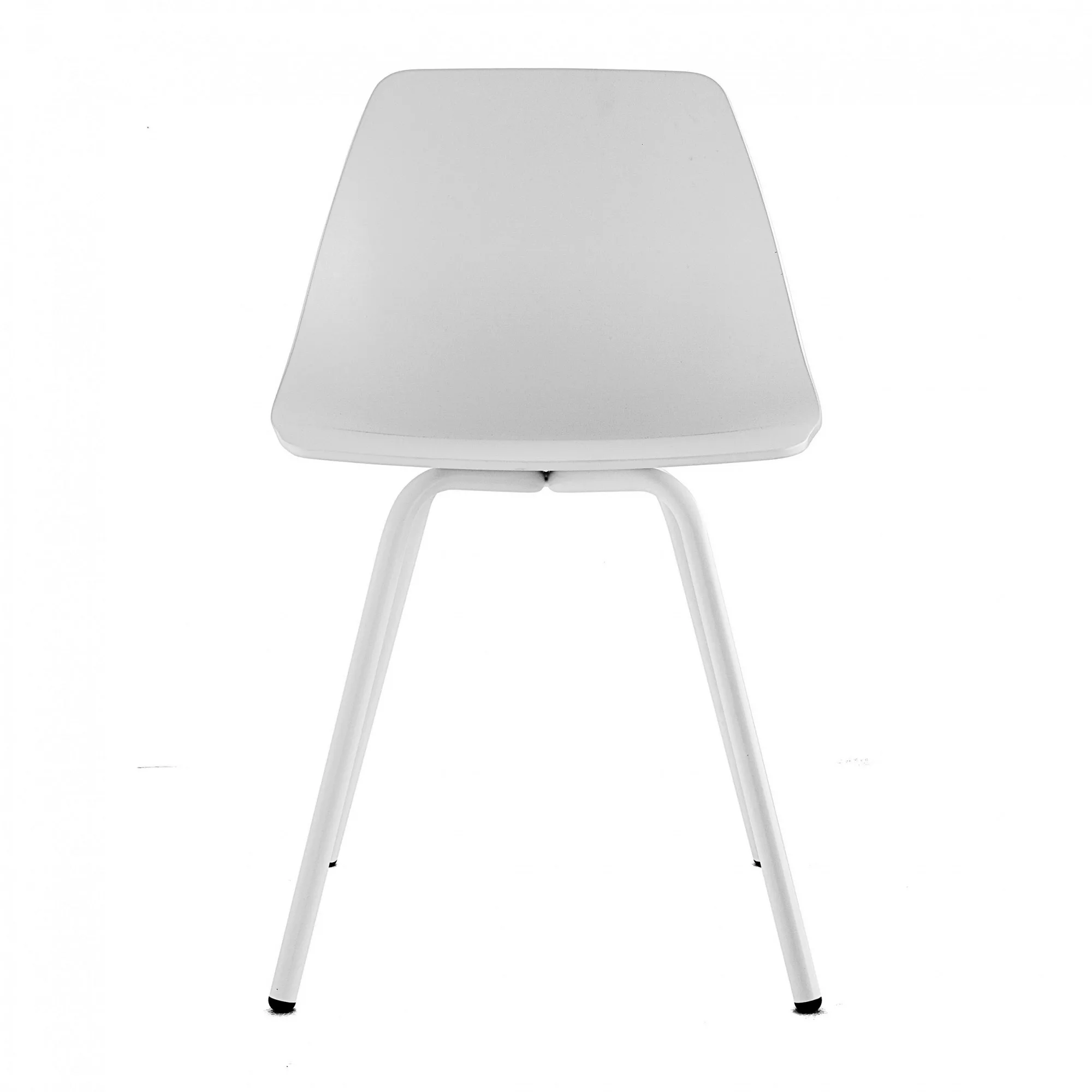 la palma - Miunn S161 Stuhl Gestell weiß - weiß/Baydur® weiß /BxHxT 48x77x5 günstig online kaufen