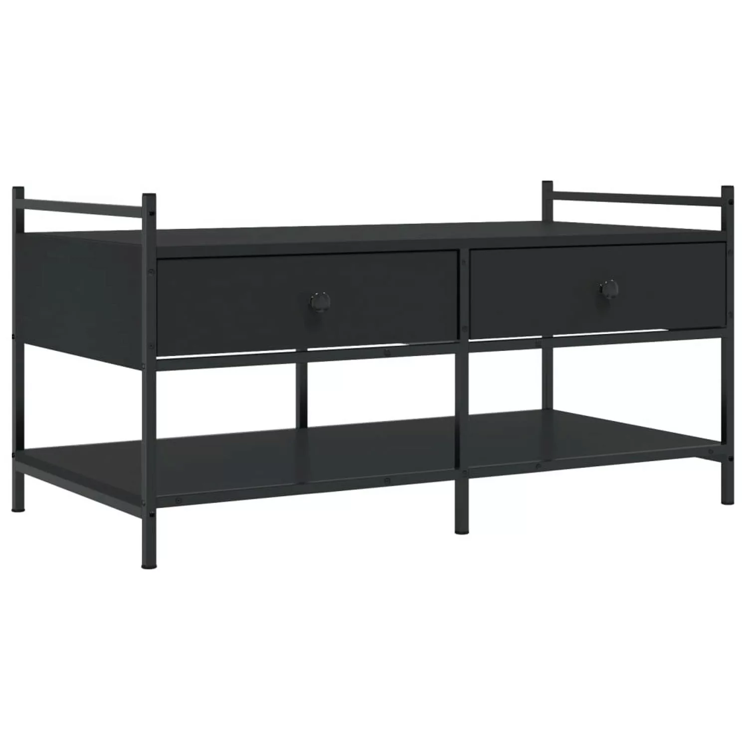 vidaXL Couchtisch Schwarz 99x50x50 cm Holzwerkstoff günstig online kaufen