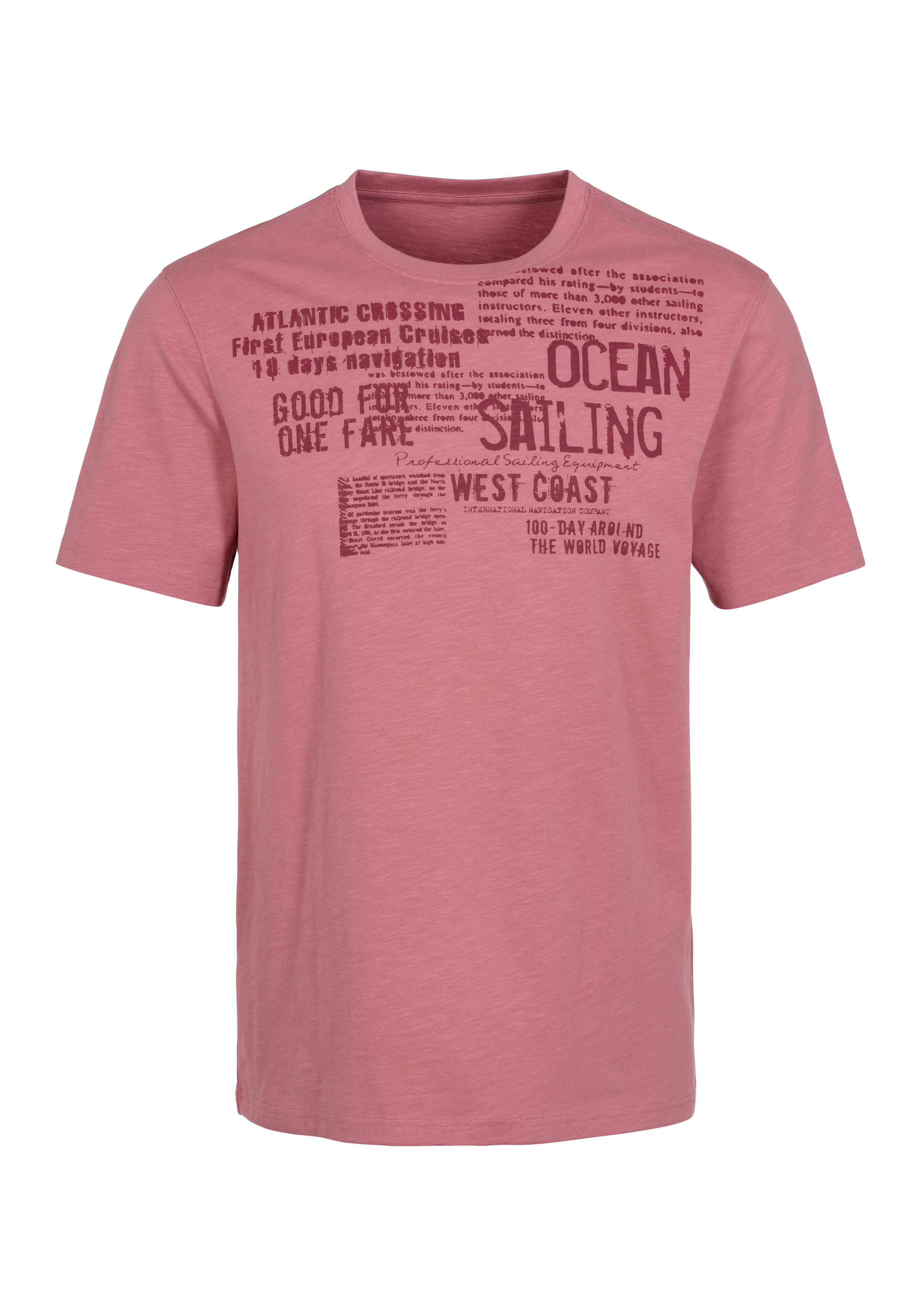 John Devin T-Shirt "mit Print", Regular-Fit, aus Slub-Qualität, mit Print günstig online kaufen
