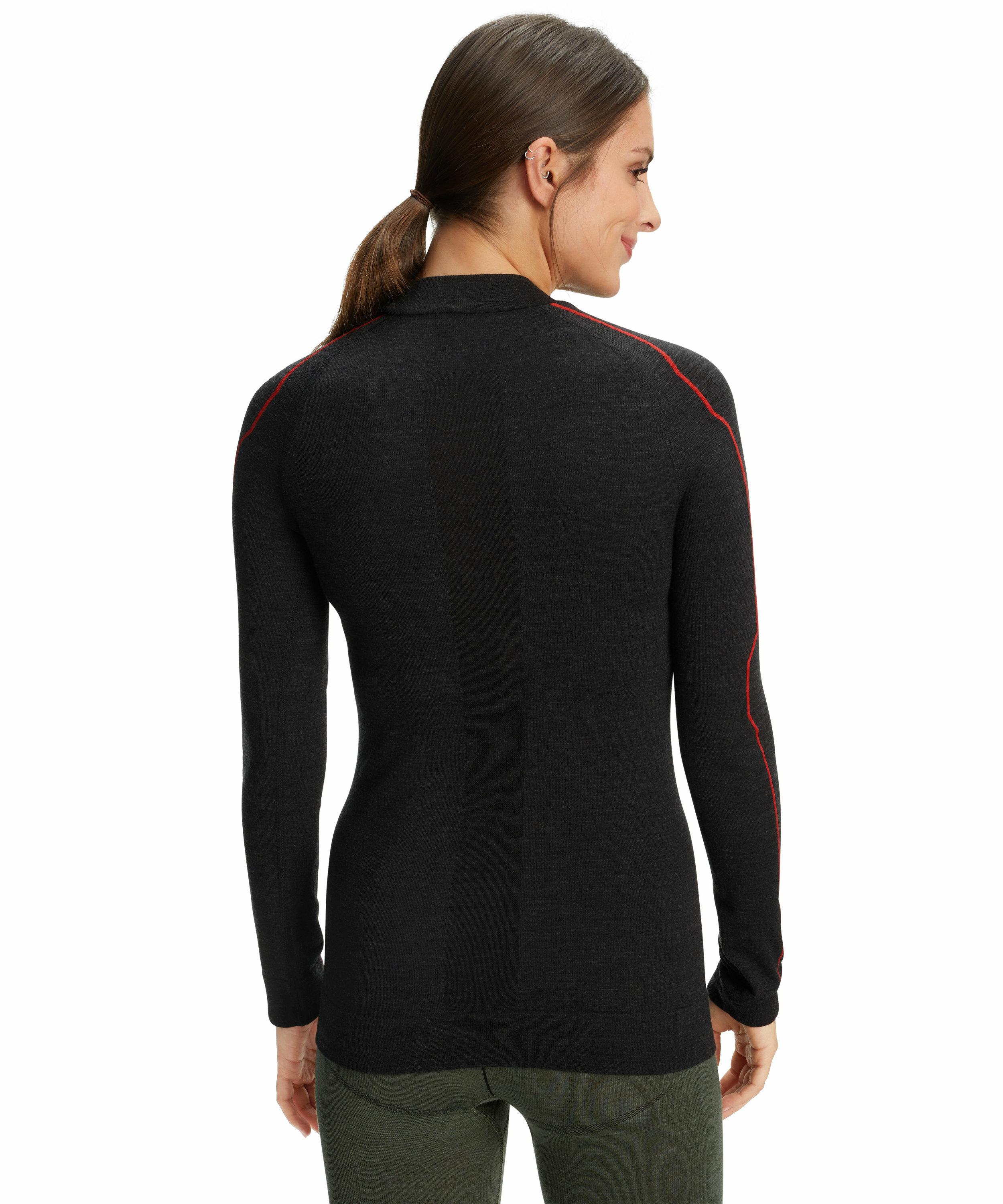 FALKE Trend Damen Langarmshirt Wool-Tech, M, Schwarz, Schurwolle, 33220-300 günstig online kaufen