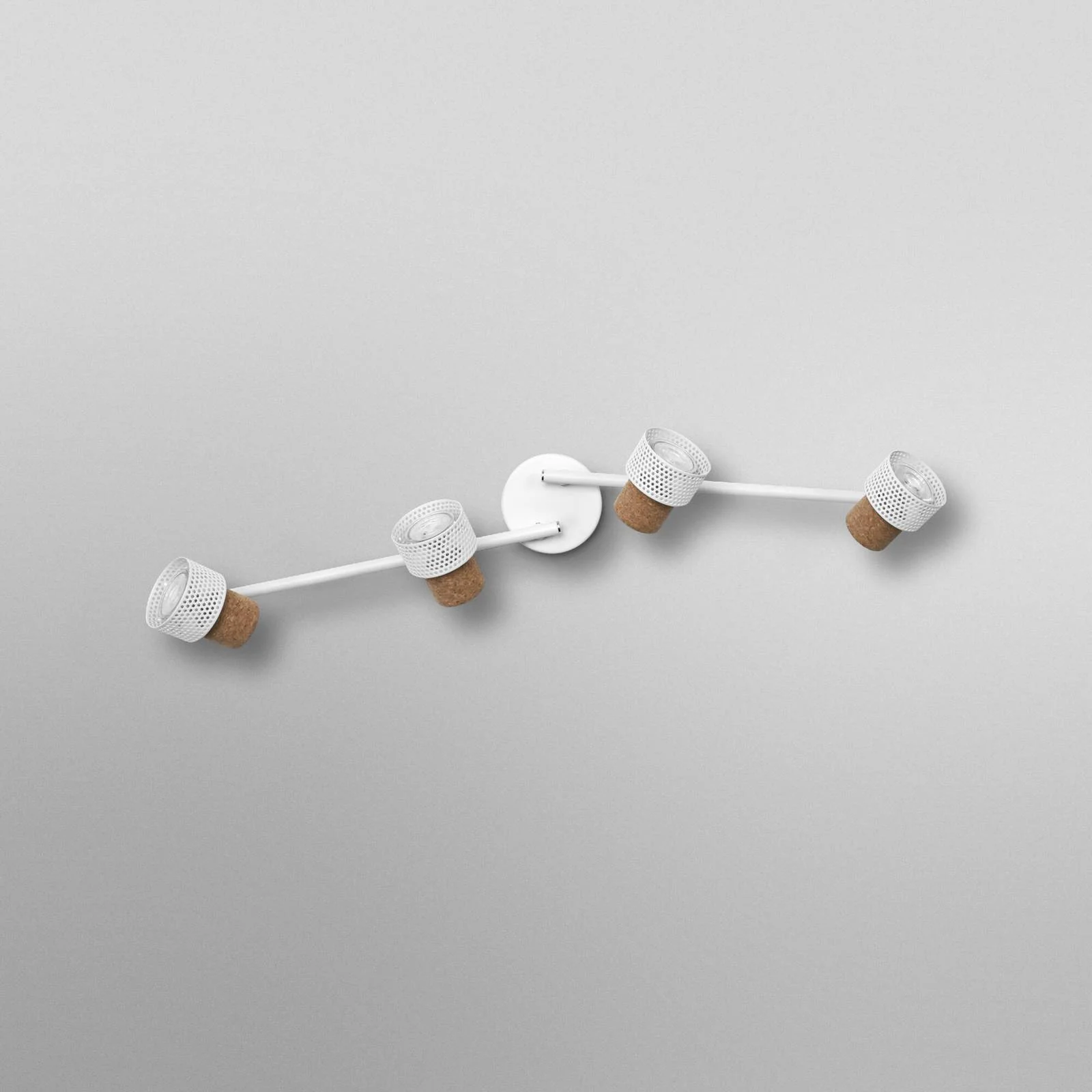 OSRAM Deckenstrahler CORK, weiß, 4 Spots, GU10-LED, 927, dim günstig online kaufen