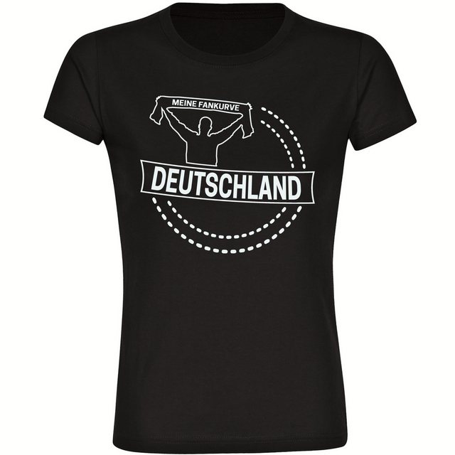 multifanshop T-Shirt Damen Deutschland - Meine Fankurve - Frauen günstig online kaufen