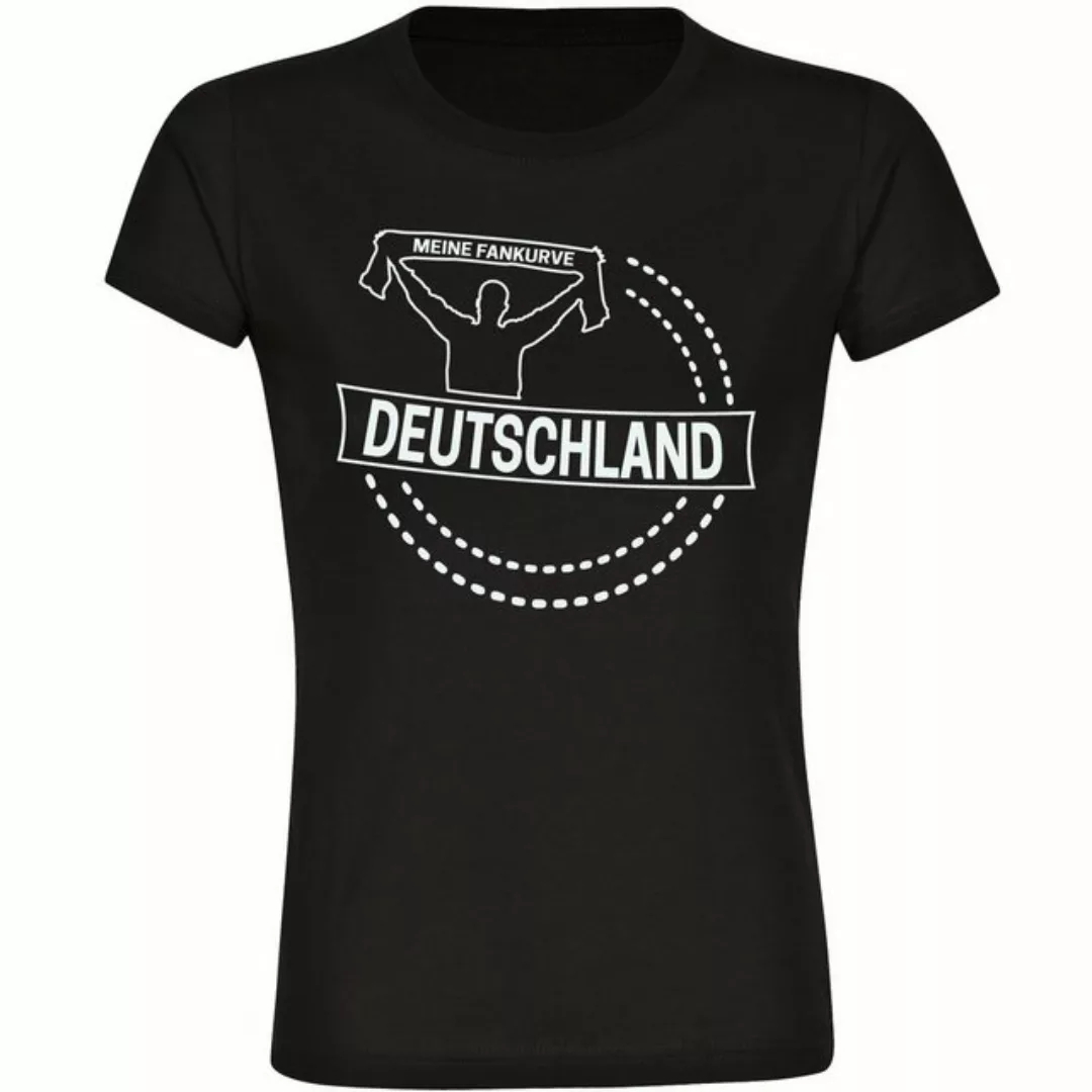 multifanshop T-Shirt Damen Deutschland - Meine Fankurve - Frauen günstig online kaufen