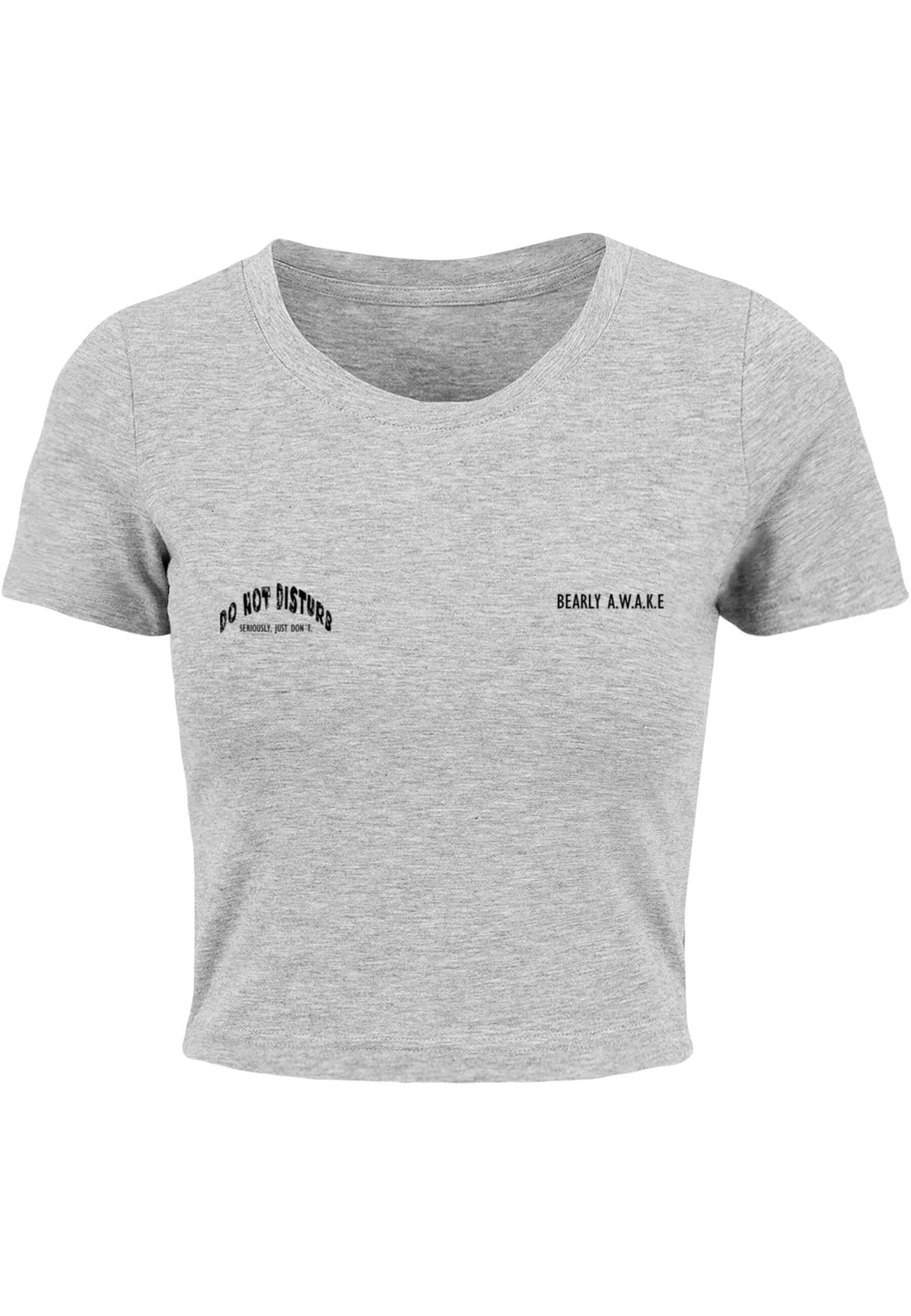 Merchcode T-Shirt "Merchcode Damen Ladies Barely Awake Cropped Tee" günstig online kaufen