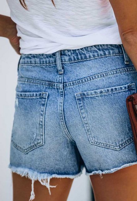 SEGUEN Jeansshorts Vielseitige Jeans-Shorts für Frauen (Lässiges Temperamen günstig online kaufen