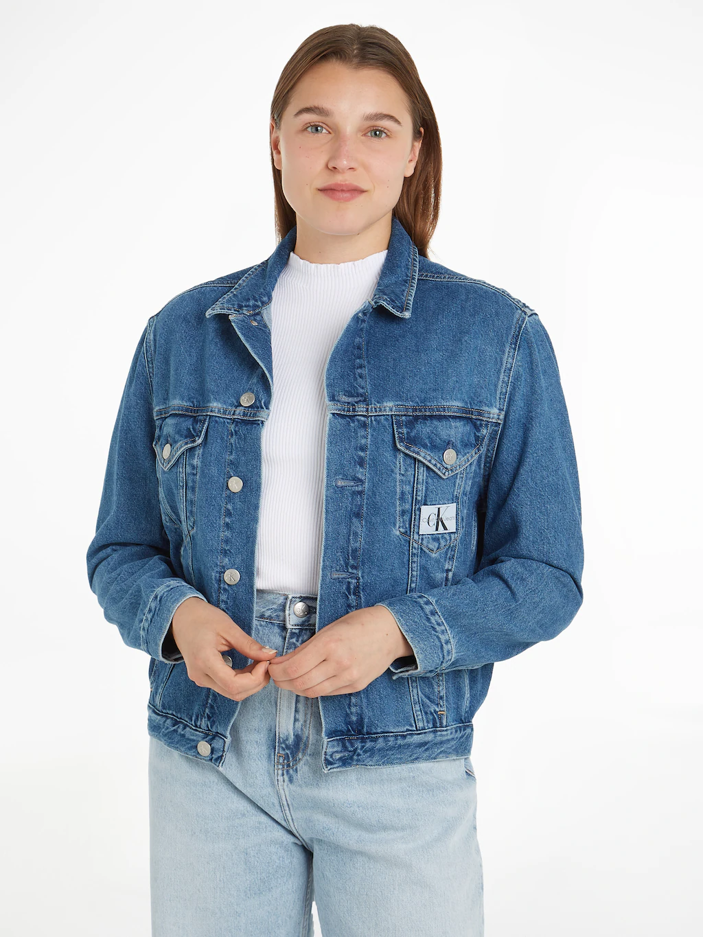 Calvin Klein Jeans Jeansjacke "ARCHIVAL DENIM JACKET", mit Brusttaschen günstig online kaufen