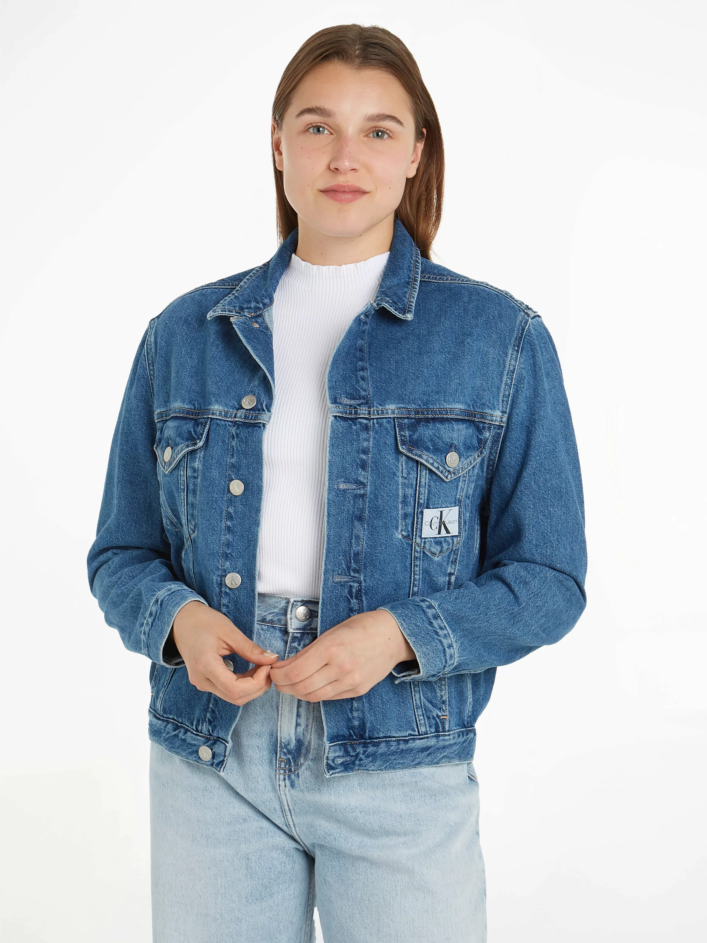 Calvin Klein Jeans Jeansjacke ARCHIVAL DENIM JACKET mit Brusttaschen günstig online kaufen