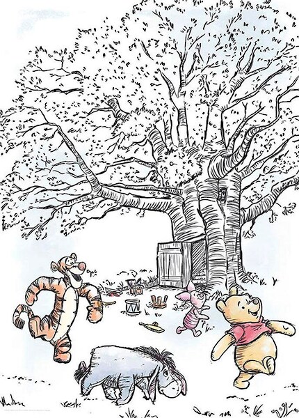 Komar Bild »Winnie the Pooh Playground«, Disney, (1 St.), Wandbild zur Deko günstig online kaufen