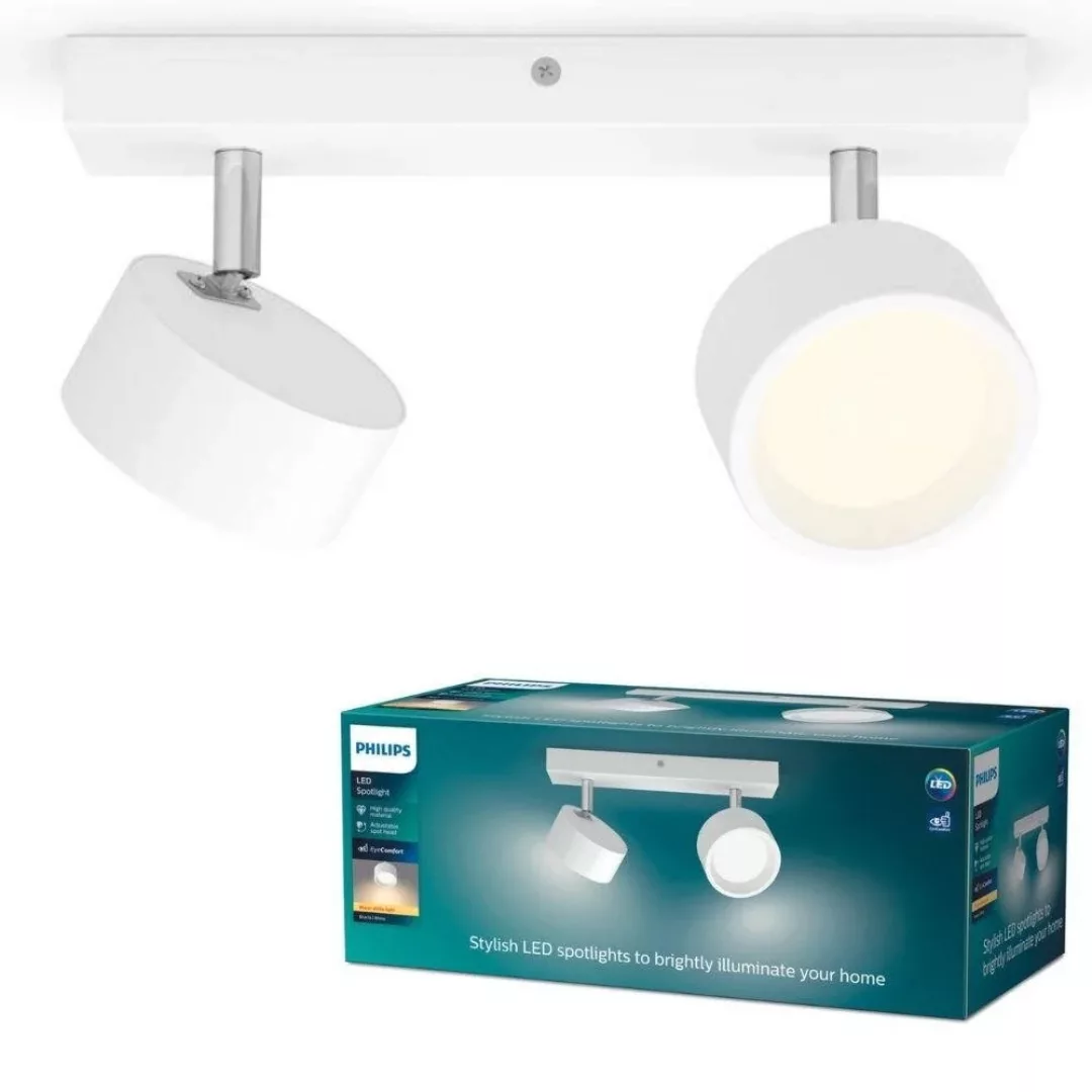 LED Deckenspot Bracia in Weiß 2x 5,5W 1100lm günstig online kaufen