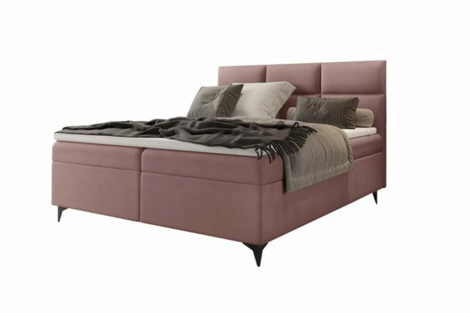 Stylefy Boxspringbett Libra (Schlafzimmerbett, Bett), gepolstert günstig online kaufen