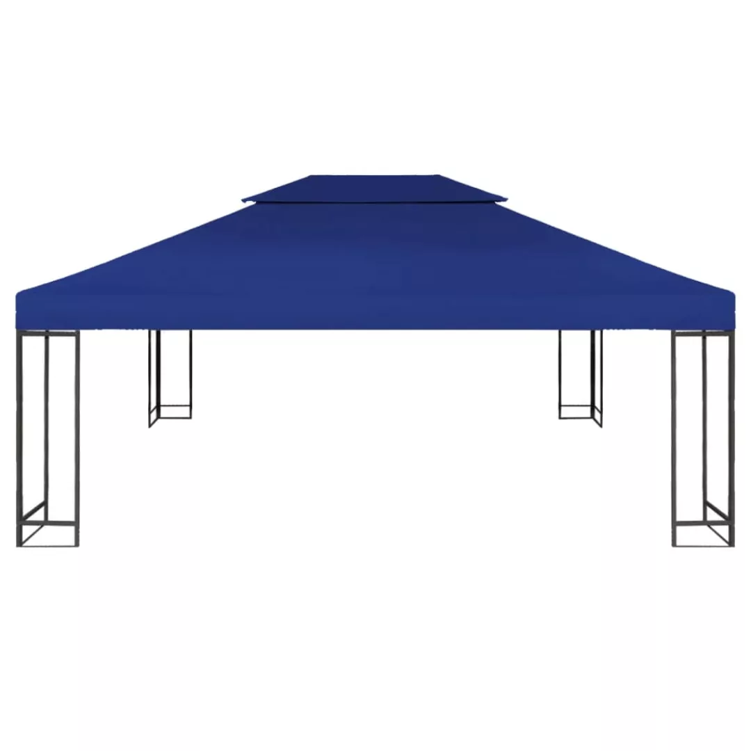 Dachplane Für Pavillon Mit Kaminabzug 310 G/mãâ² 4ãâ3 M Blau günstig online kaufen
