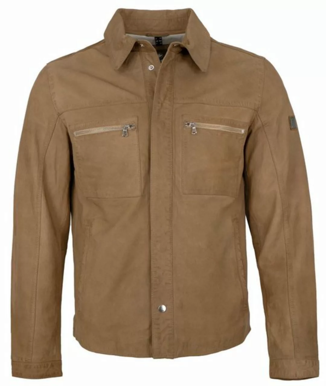 Redpoint Lederjacke Sheldon Redpoint - Herren Lederjacke Lammnubuk sand günstig online kaufen