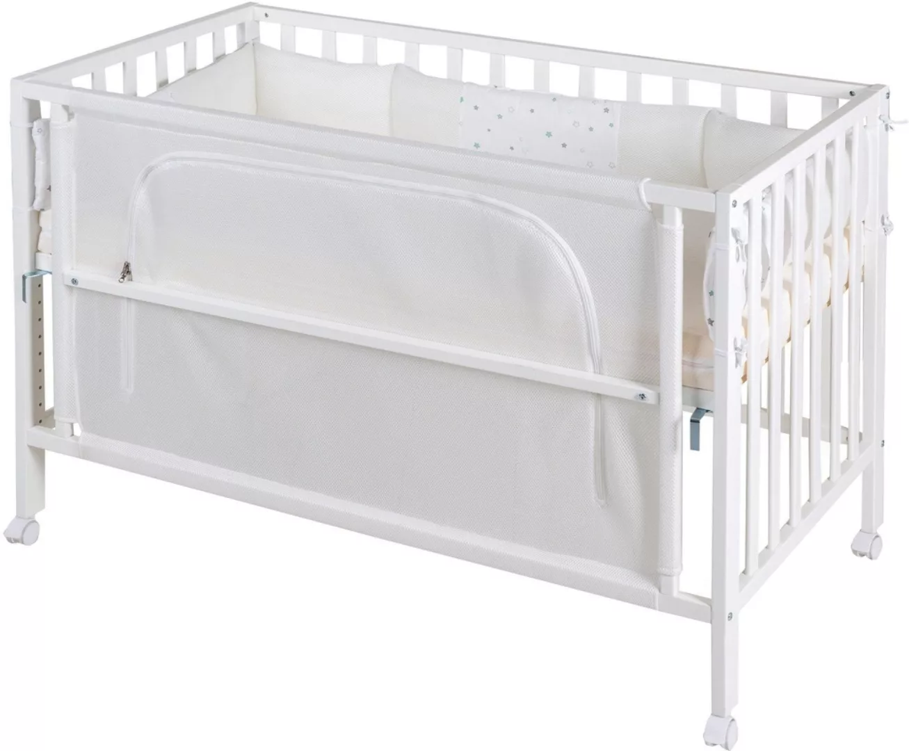 roba® Babybett »Room Bed, safe asleep®, Sternenzauber weiß«, (4 tlg.) günstig online kaufen