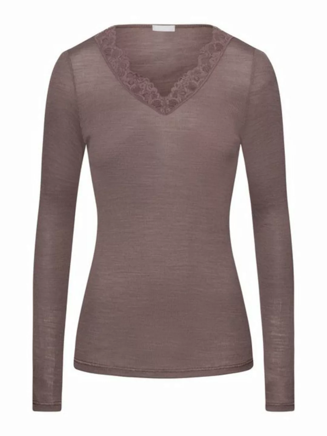 Hanro Longsleeve Woolen Lace unterhemd shirt langarm günstig online kaufen