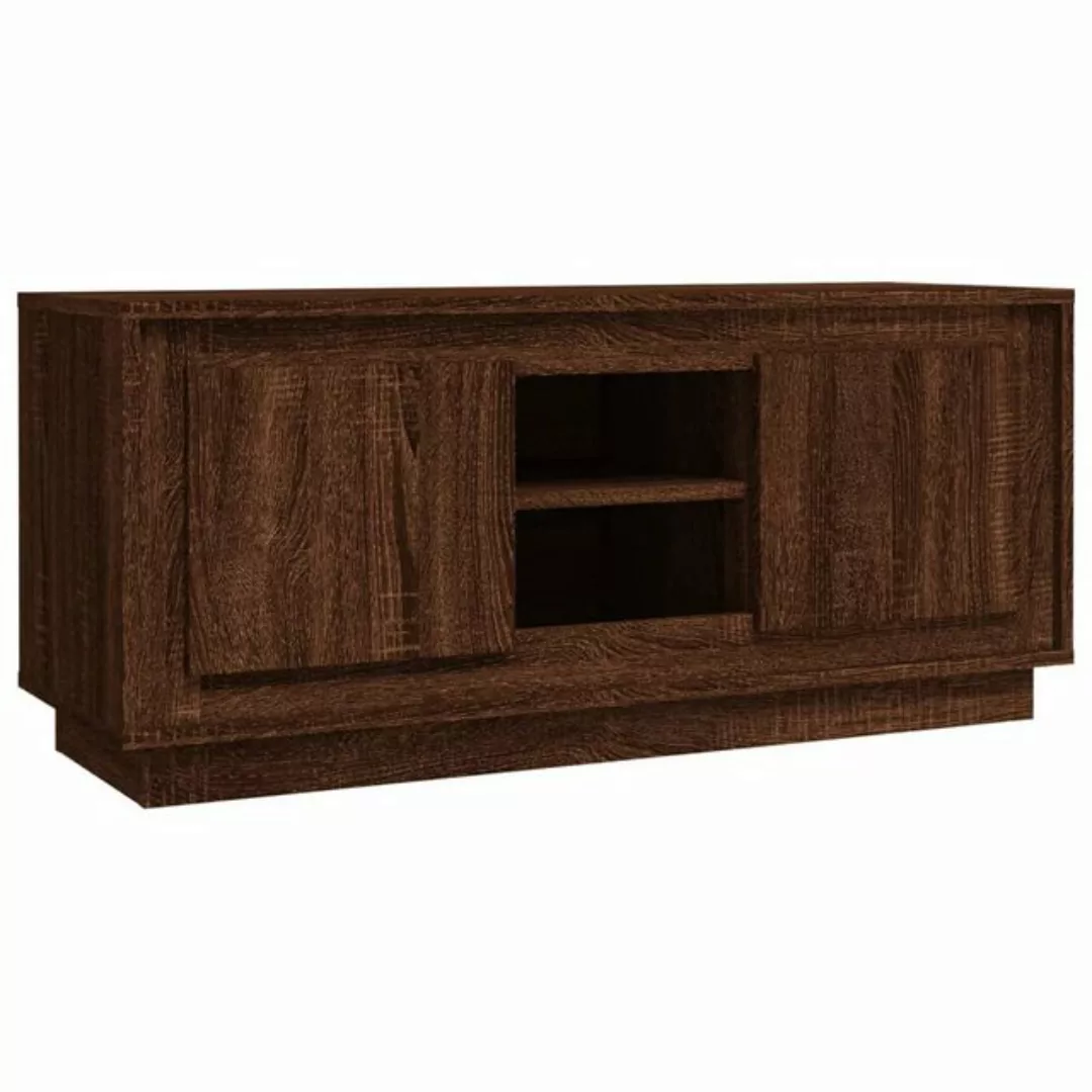 Vidaxl Tv-schrank Braun Eichen-optik 102x35x45 Cm Holzwerkstoff günstig online kaufen