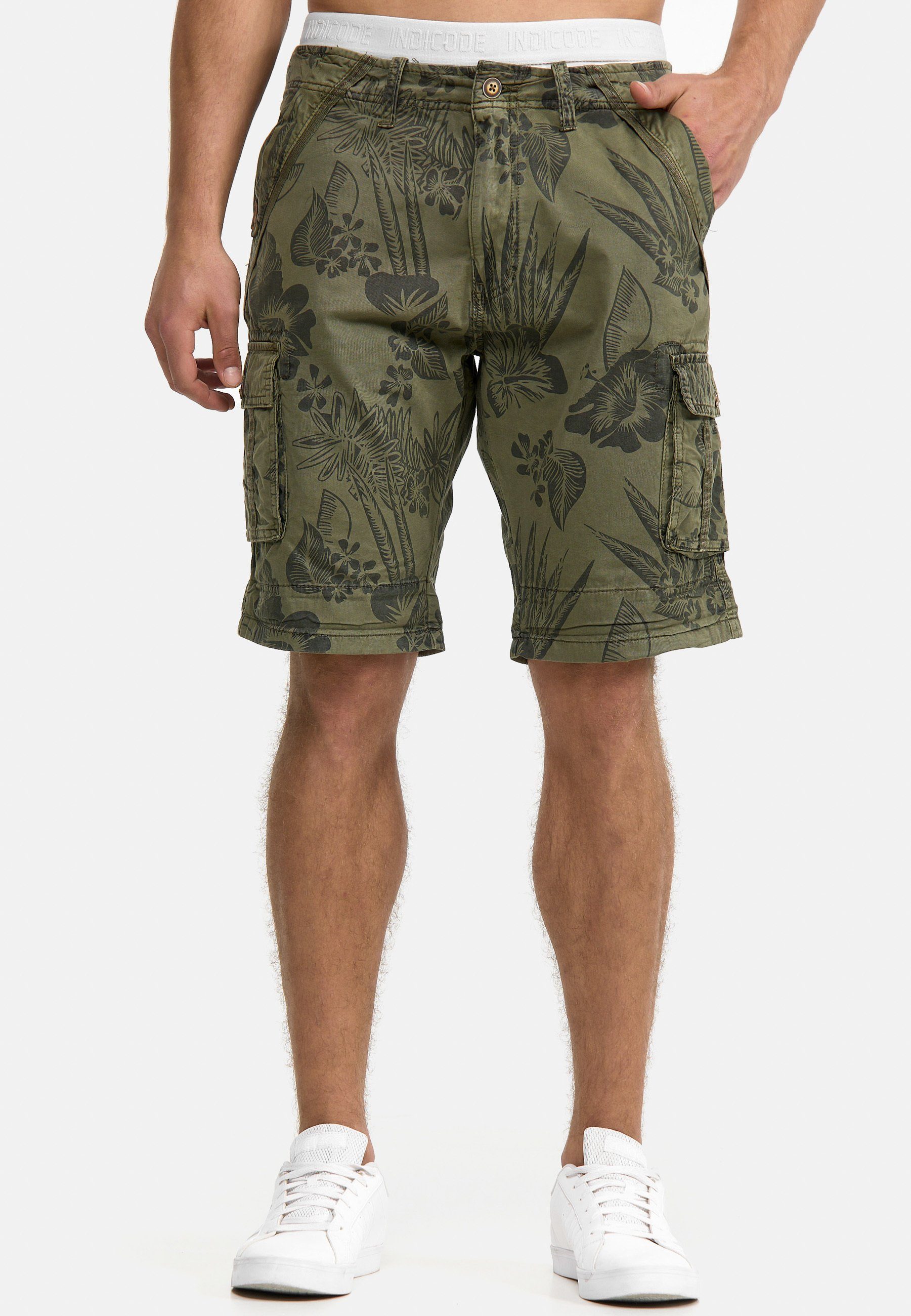 Indicode Cargoshorts Albert Hawaiishorts mit 6 günstig online kaufen
