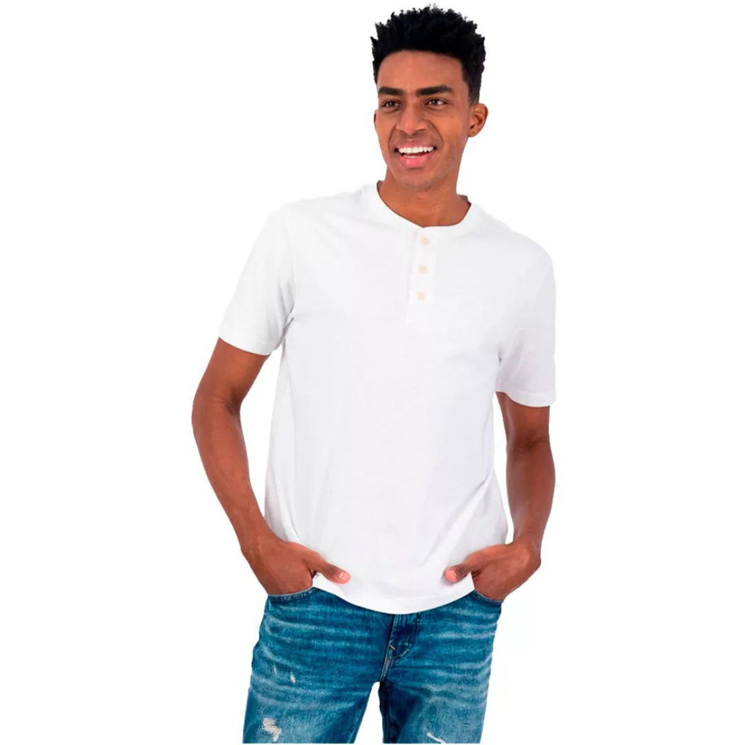 American Eagle Henley Kurzärmeliges T-shirt 2XL White günstig online kaufen