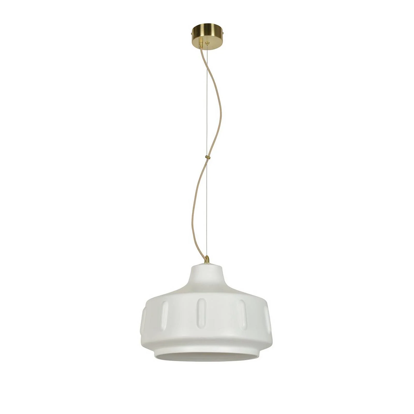 MARKET SET Pendellampe Jimmy, Ø 38 cm, weiß, Keramik günstig online kaufen