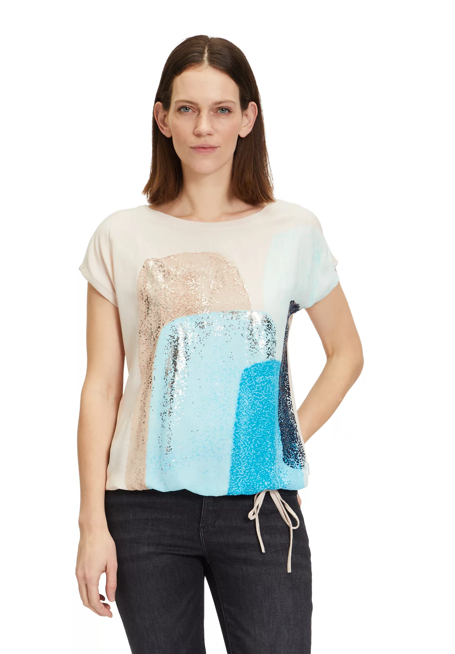 Betty&Co Kurzarmshirt "Betty & Co Casual-Shirt mit Print", Druck günstig online kaufen