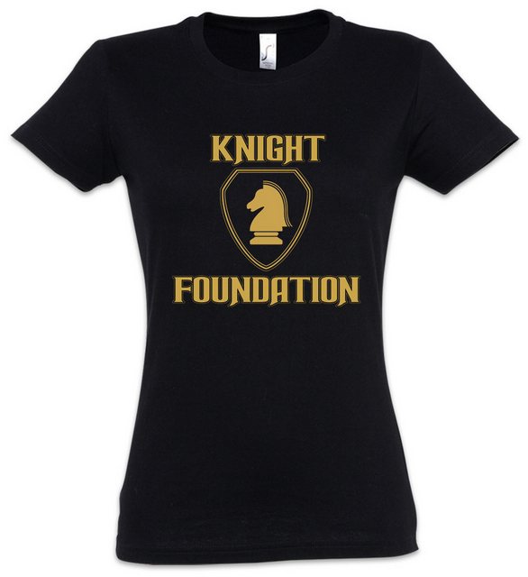 Urban Backwoods Print-Shirt Black Knight Foundation Logo Damen T-Shirt Tv R günstig online kaufen